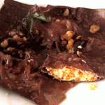Tortelli profumati al cacao con ripieno di zucca
