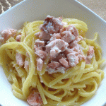 Spaghetti alla chitarra con salmone fresco