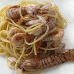 Spaghetti cicale e gamberetti